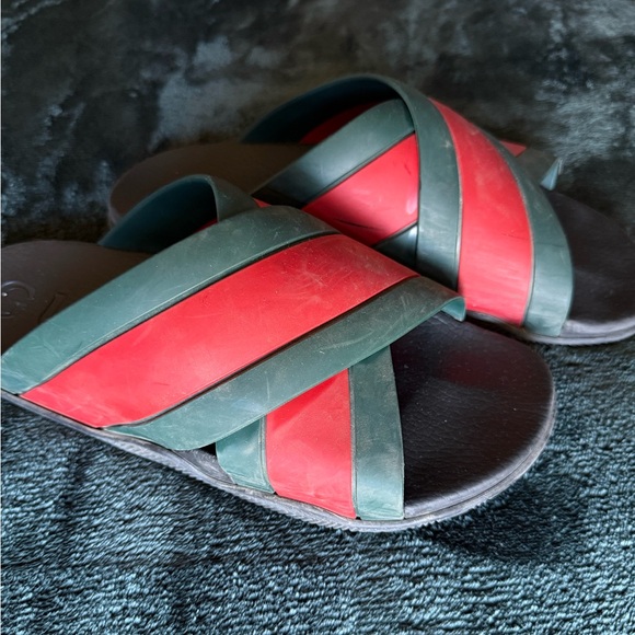 Gucci Rubber Slide 'Green Red' - Picture 1 of 5
